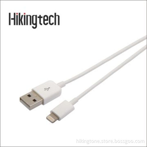 ABS shell PVC material USB data cable for iPhone with MFI license